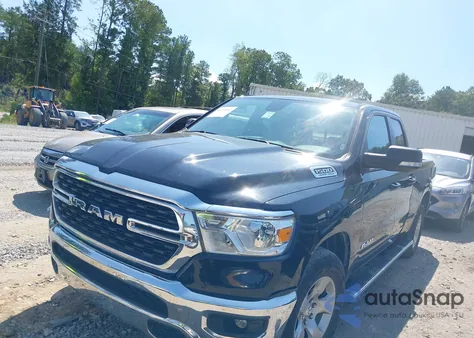 2022 Ram 1500 Big Horn Quad Cab 4X4 6'4 Box из США, поврежденный, VIN 1C6SRFBT2NN480536